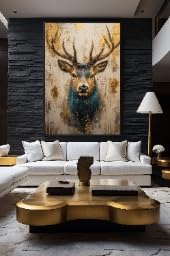 Lámina decorativa abstracta de ciervo para llenar de calidez tu hogar 3