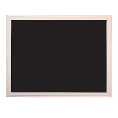 Tableau effaçable à sec noir Crestline 61x91,4 cm cadre bois naturel - 3