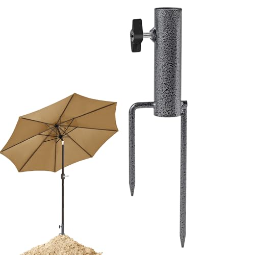 Schirmständer Erdspieß,Rasendorn für Sonnenschirm,Sonnenschirmständer mit Rasendorn,Sonnenschirm Erdspiess Metall Sonnenschirmhalterung für Ständer Boden Gartenschirm Angelschirm Sonnenschirm (04)