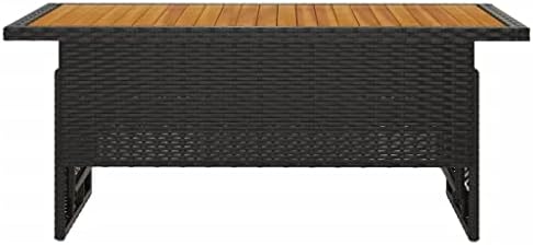 Portable Outdoor Folding Coffee Table - Tall Wooden Top Patio Garden Side Table for Easy Storage and Versatile Use