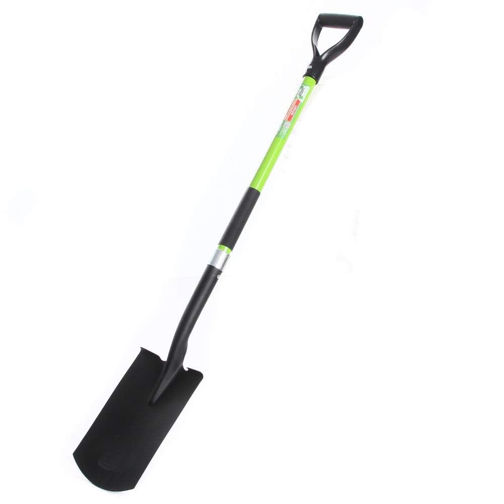 rg-vertrieb Gartenspaten Spitzspaten + Spaten Rund Fiberglasstiel Feldspaten Grabspaten Set Fiberglas