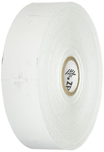 Zebra Technologies 10010053 Z-Select 4000D 7.5 mil Paper Tag, Direct Thermal, Perforated, Sensing Notch and Stringhole 1.25