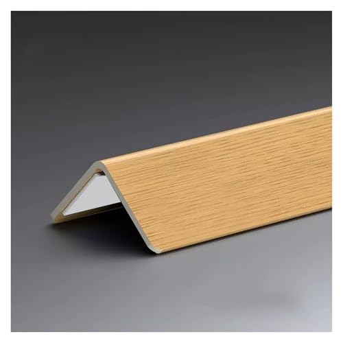 Cornière anti-choc autocollante en PVC aspect bois de 100cm pour mur