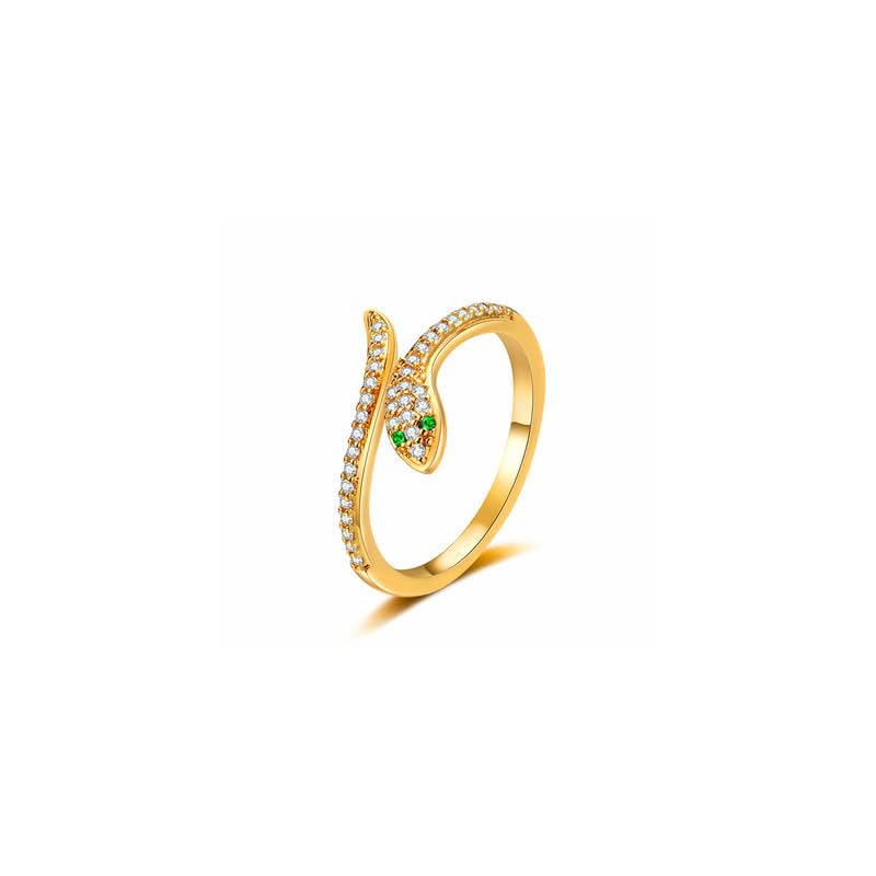 designs & you Gold Plated Anti Tarnish Stainless Steel Snake Themed Adjustable Finger Ring (DY-RNG-72176)-picture-48