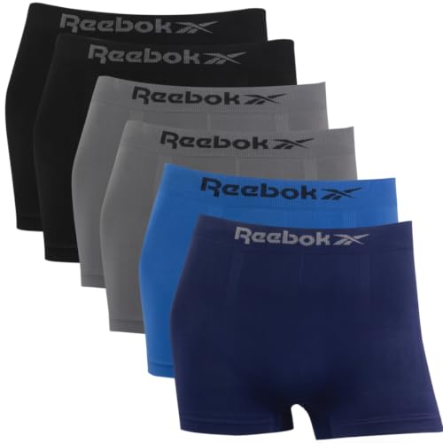 Kit com 6 Cuecas Reebok Boxer Microfibra Classic, Sortido 1 Sem Branco, P