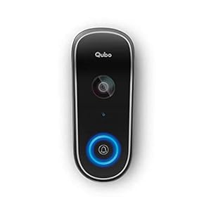 Qubo Smart WiFi Wireless Video Doorbell from Hero Group | Instant Visitor Video Call on Phone | Intruder Alarm System | 1080P FHD Camera | 2-Way Talk | Works with Alexa & Google | 36 Chime Tunes