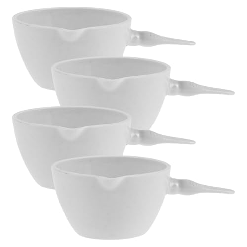 Bassine d'évaporation porcelaine 70 ml bol mélangeur céramique chauffage laboratoire lot 4
