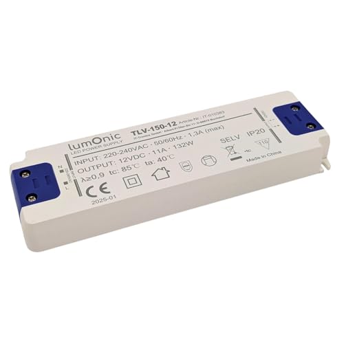 Transformateur LED 12V 132W bloc d'alimentation Lumonic TLV-150-12