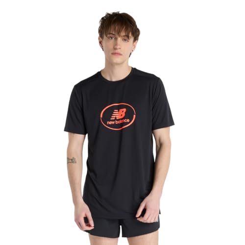 new balance(ニューバランス) MT53200 Sport Essentialsグラフィック ランニング半袖TシャツショートスリーブTシャツ メンズ (MT53200)メンズ