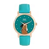  Toff London Montre Tête de Cheval Arabe Marron