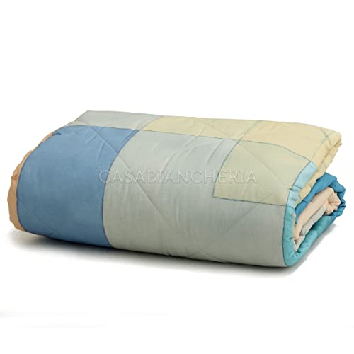 Gabel Colcha bouti matrimonial Square azul-matrimonial