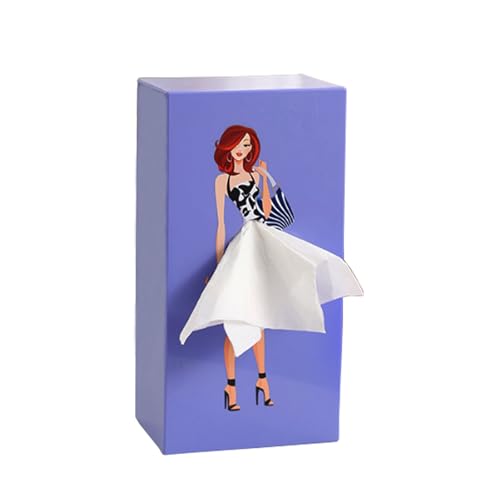 WSOQYEO Skirt Tissue Box Holder Decorative Tissue Box Cover Funny Tissue Boxes Holder for House Bathroom Living Room Bedroom & Office