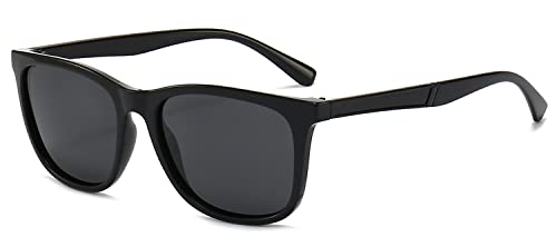 ALWAYSUV Distance Sunglasses Tinted Black Men Women Nearsighted Shortsighted Myopia Glasses These Are Not Reading Glasses -3.0