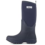 Savage Island Große Damen-Gummistiefel, 5 mm, mit Neopren gefüttert, isoliert, für Damen, navy, 39 EU