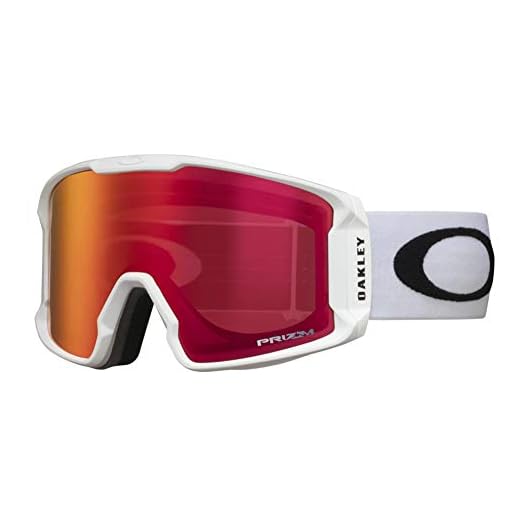 Oakley Line undergräva skidglasögon unisex, uni, Line Miner, vita (Prizm Torch Iridium)