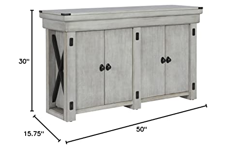 Flipper Wildwood 55 Gallon Aquarium Stand, Rustic White #TOP1