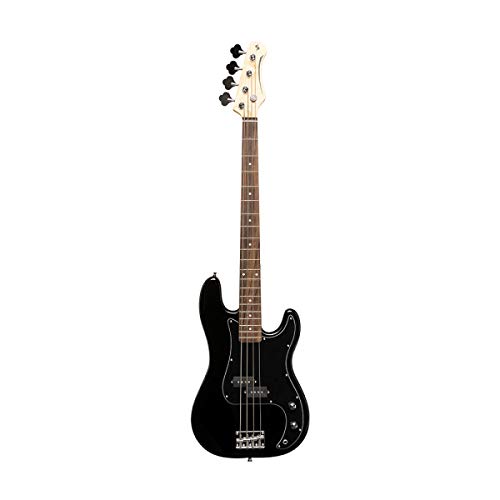 Stagg 4 String Bass Guitar, Right, Black, Full (Sbp-30 Blk) #TOP1