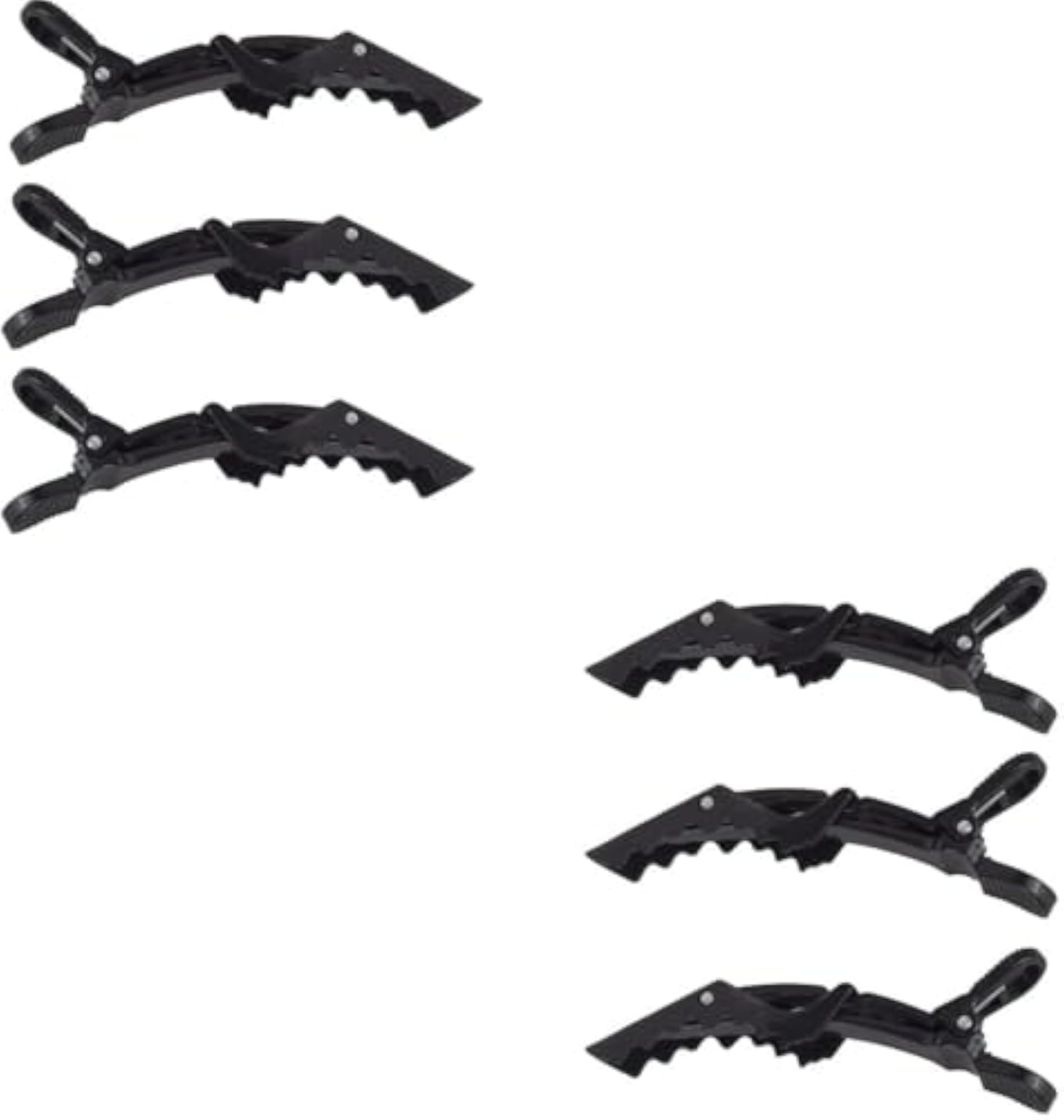 Professional Hair Styling Plastic Crocodile Clips, Sectioning