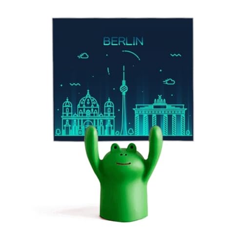 Support de mémo en forme de grenouille souvenir de Berlin pour bureau et maison