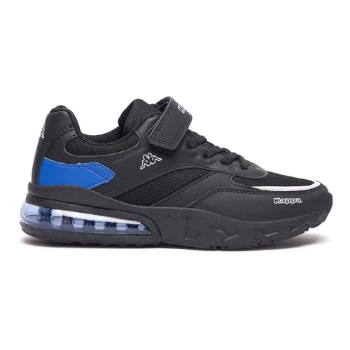 Kappa Baskets Enfant Saigon EV - Chaussures de sport à scratch pour garçon et fille