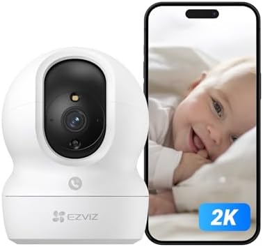 EZVIZ 2K WLAN Überwachungskamera Innen, 360º PTZ Indoor Kamera mit Personenerkennung und -verfolgung, Farbige Nachtsicht, Geräuscherkennung, Zwei-Wege-Audio, Auto-Crusier, CP1 Pro
