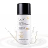 belif Milky Niacinamide Sunscreen SPF 40 – Lightweight & Invisible Sun Serum for Face with 7 Types of Hyaluronic Acid | No White Cast, Non-Comedogenic, Hydrating, Makeup-Gripping Primer (1.69 fl.oz)