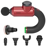 ibreo Surge Pro Deep Tissue Massage Gun with Heat, Percussion Muscle Massager for Pain Relief with 12mm Amplitude, 4 Speeds and 6 Massage Heads, Handheld Back and Neck Massager for Athletes Men Women
