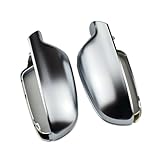 Fit For Audi A3 A4 A5 B8.5 B8K 2011-2016 8F0857527B 8F0857528B Matt Chrome Mirror Cover Rearview Side Mirror Cap(With Side Assist)