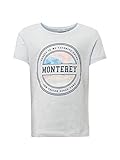 unifarben_mit_Print TOM TAILOR Mädchen T-Shirts/Tops T-Shirt mit Brust-Print Plein air Blue,164
