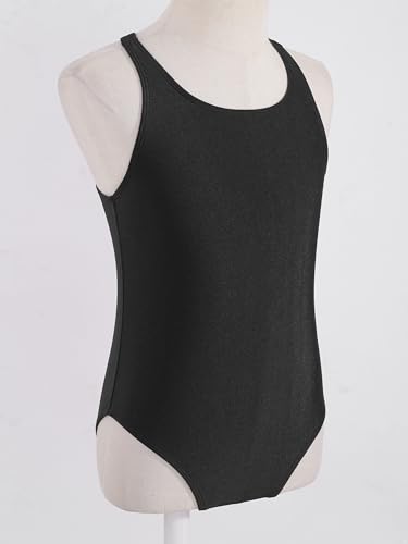 Moily Girls Color Block Racer Cutout Back One Piece Swimsuit Athletic Wetsuit Rash Guard Shirts4