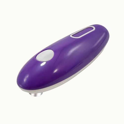 Cooks Professional Electric Can Opener - Redefine Cooking Ease for Seniors & Arthritic Patients with Innovative Hands-Free Operation and One Touch Design (Purple)