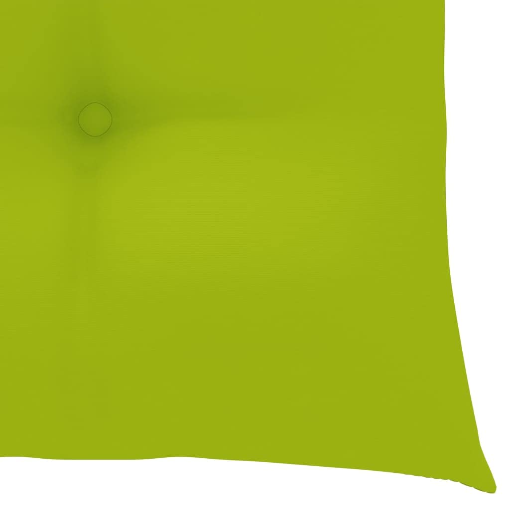 vidaXL Chaises Pliantes avec Coussins Vert Vif, 2 pièces,
