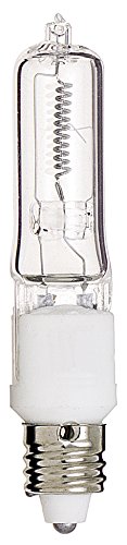 Satco S3181 120V 500-Watt T4 E11 Base Light Bulb, Clear