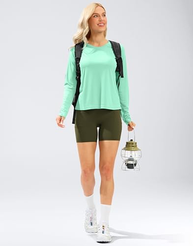 Image of UPF 50+ Sun Shirt for Women Long Sleeve Quick Dry UV Protection Hiking Top