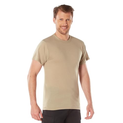 T-Shirt Rothco de qualité supérieure en maille de coton naturel résistant