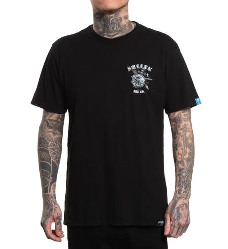 Sullen Men's Speared Week of Sharks Series Tattoo Lifestyle Graphic Premium Short Sleeve Tee2