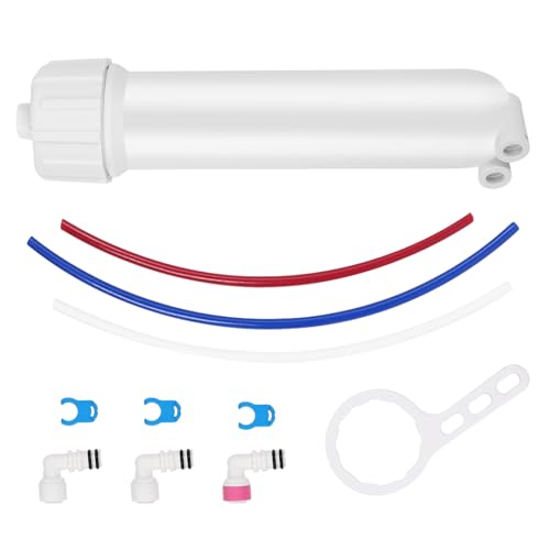 YKMGON 1812/2012 Reverse Osmosis Membrane Housing Kit with Quick-Connect Fitting,Wrench for 24-150GPD Under Sink Home Drinking RO Water Filtration System