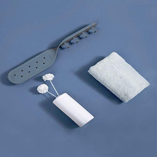 ZHANGJIALI ZJL CVFG 4 PCS Bathroom Hanger Multi-Functional Wall Rack Free Hanging Door Hanger Random Color Delivery