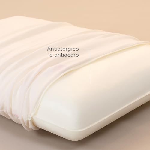 Travesseiros Viscoelástico Nasa 70cm x 50cm Suporte Extra Firme Ortopédico Cervical Altura média