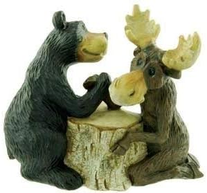 Bear & Moose Arm Wrestling Figure, 6.5-inch