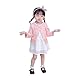 Mud Kingdom Baby Mädchen Strickjacke Shrug Öse Langarm Spitze Rosa 18-24 Monate