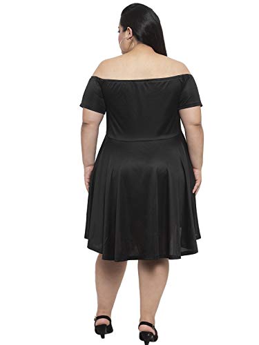 Image of Flambeur Women's Hosiery Fit and Flare Knee-Length Dress