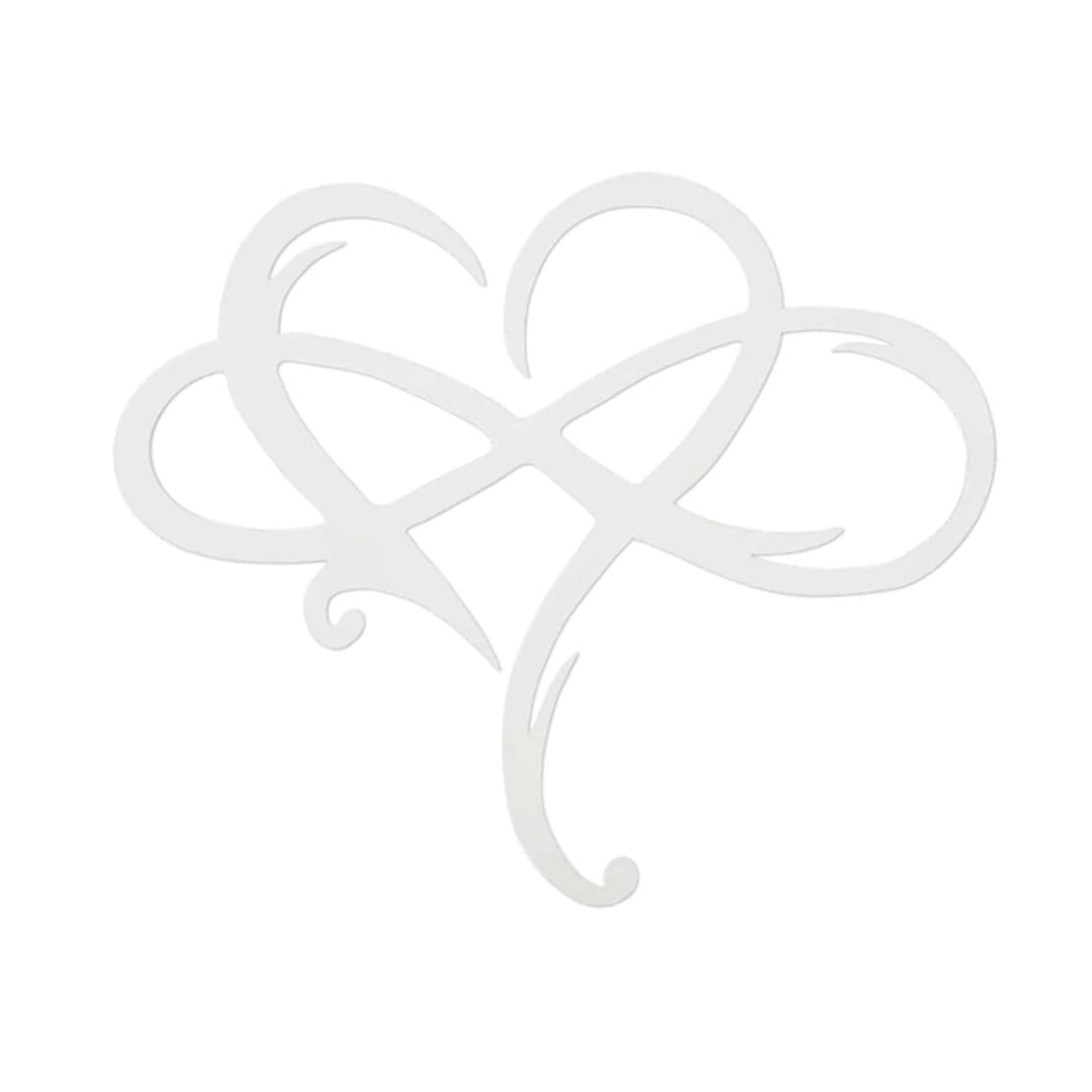 Decorazione Parete Cuore Infinito In Metallo - Scultura Artistica Ferro Battuto Per Interni