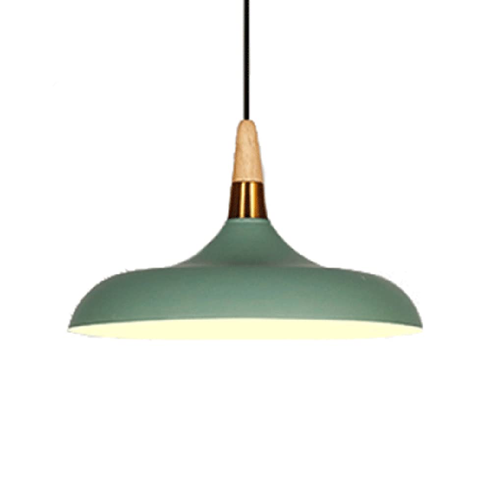 RCIDOS Luces Colgantes Un Solo Cabezal E27 Pantalla De Luz De Techo Industrial Macaron Lámpara Colgante Elegante De Metal Suspensión De Cordón Ajustable. para Restaurante Comedor Dormitorio