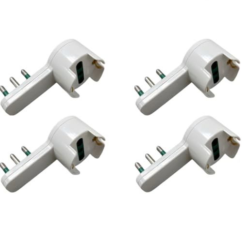 gloca Set 4 Adattatori A Sbalzo Salvaspazio 10/16A Con Spina 16A Colore Bianco 250V