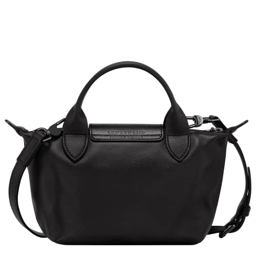 Longchamp 'Le Pliage X-Small Xtra Leather Top Handle Tote Shoulder Bag, Black3