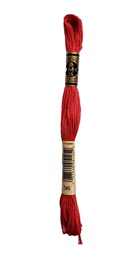 Image of DMC 6-Strand Embroidery Cotton Bundle - Coral Color Family - 5 Skeins of Thread - 8.7yd Skeins