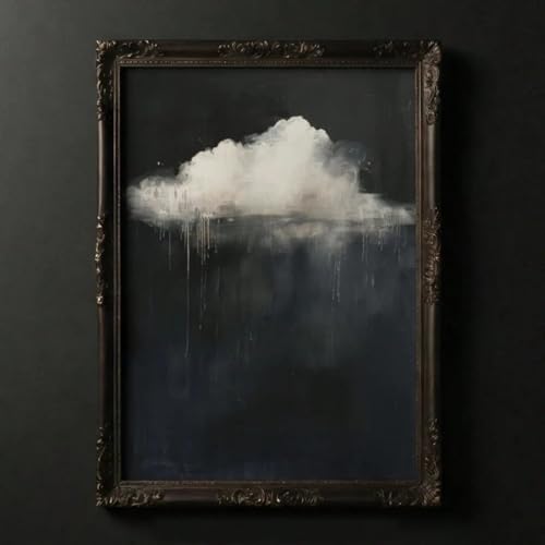Impression sur toile nuage pour habiller un grand mur vide avec une élégante peinture vintage