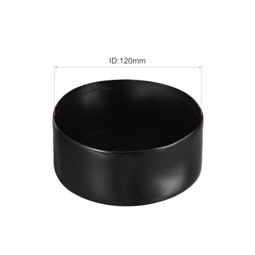Miniatura 2 de Quarkzman 120mm Tapones De Extremo De Goma, Tapa Para Postes Flexible Vinilo Pvc Grande Cubierta De Agujero Redondo Protector Para Valla Silla Barandilla Tubería De Tierra Perno, Negro