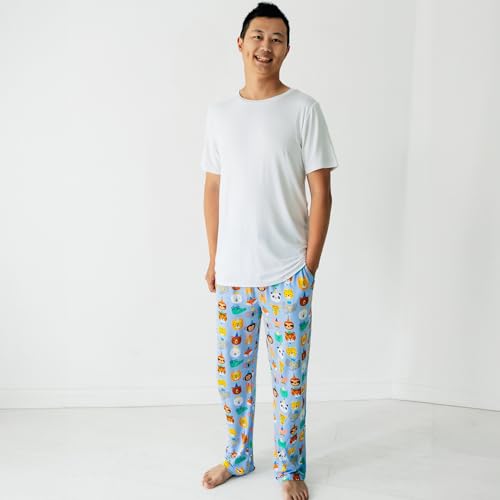 Image of Little Sleepies Mens Pajama Pants, Soft Viscose from Bamboo PJ Bottoms for Family Matching Set, Mens Sleepwear PJs w /Pockets